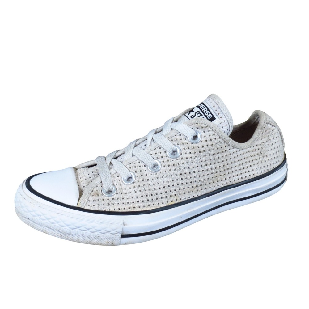 Converse‎ Chuck Taylor All Star Women Sneaker 6 Casual Perforated Beige Textile